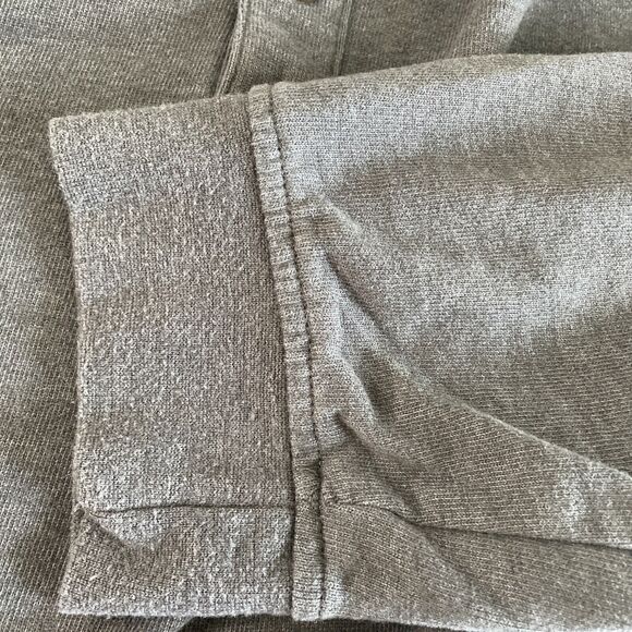 IZOD Saltwater Mens Shirt Size XXL 2X Gray Button Henley Long Sleeve Logo - Picture 11 of 11